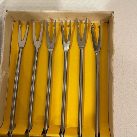 Vintage MCM CHADWICK rosewood fondue forks - Picture 4 of 4